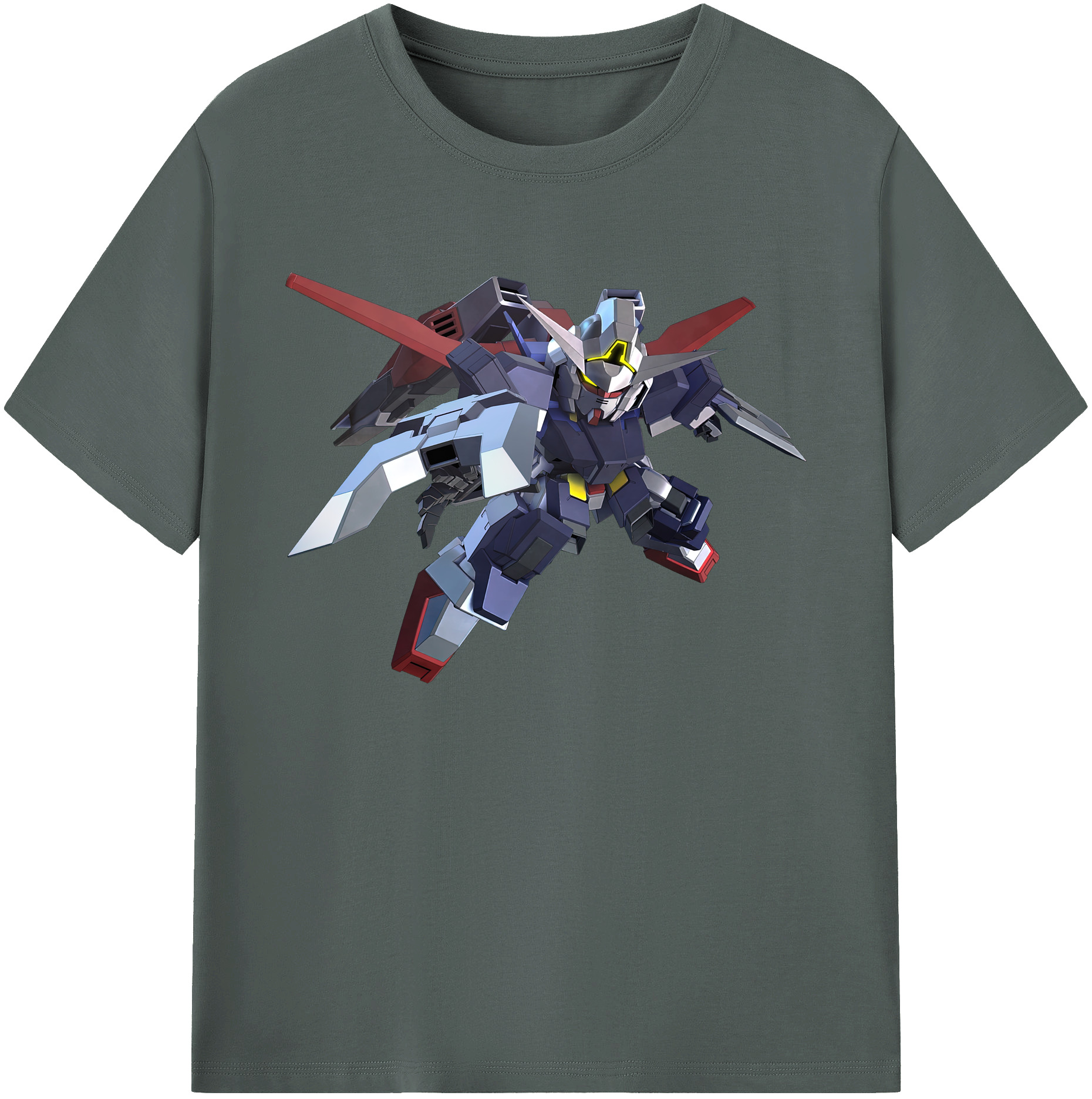 （画像用） 機動戦士ガンダム Mobile Suit Gundam 綿100％ メンズ半袖Tシャツ｜肌触りやわらか＆通気性
